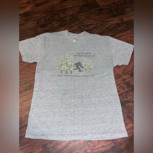 American Apparel Gray Graphic Tee